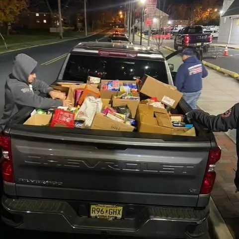 The van used to collect food each week.